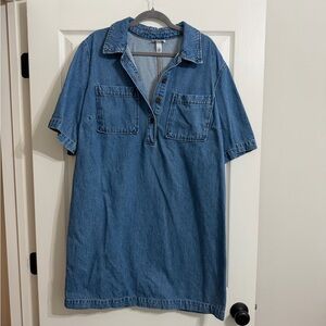 Future collective denim dress